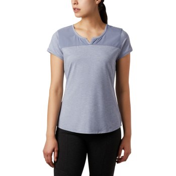 Columbia Place To Place II Short Sleeve, Camiseta Morados Para Mujer | 702695-ECB